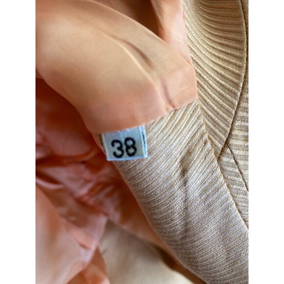 Gianni Versace Couture Silk Blazer Peach Sz 38 Made in Italy Vintage 90s - Picture 7 of 16